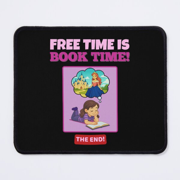 Item preview, Free Time Is Book Time! | Dreamy Reading Design with Princess & Castle Thought Bubble designed and sold by Manic Merch Designs.