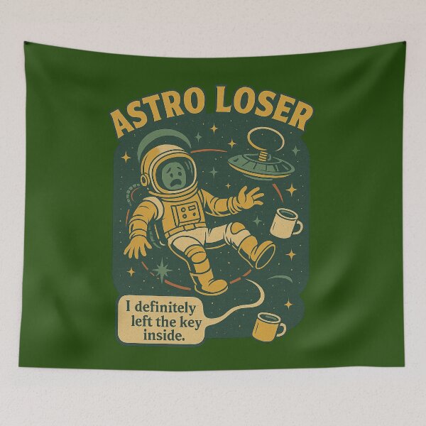 Item preview, Astro Loser – Retro Space Comedy Design designed and sold by FandomFunStudio.