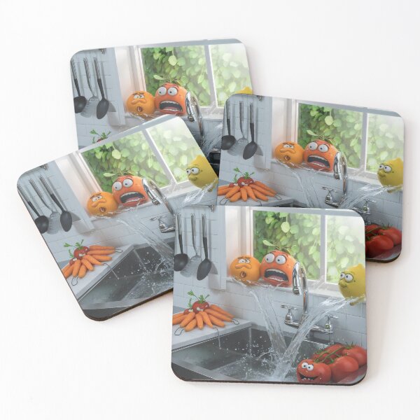Item preview, Runaway vegetables in the kitchen.b  designed and sold by MyHappyArtShop.