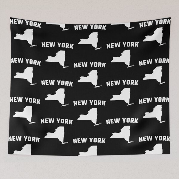 Item preview, New York State Map Silhouette - Retro Distressed NY Pride Tee designed and sold by mashmosh.