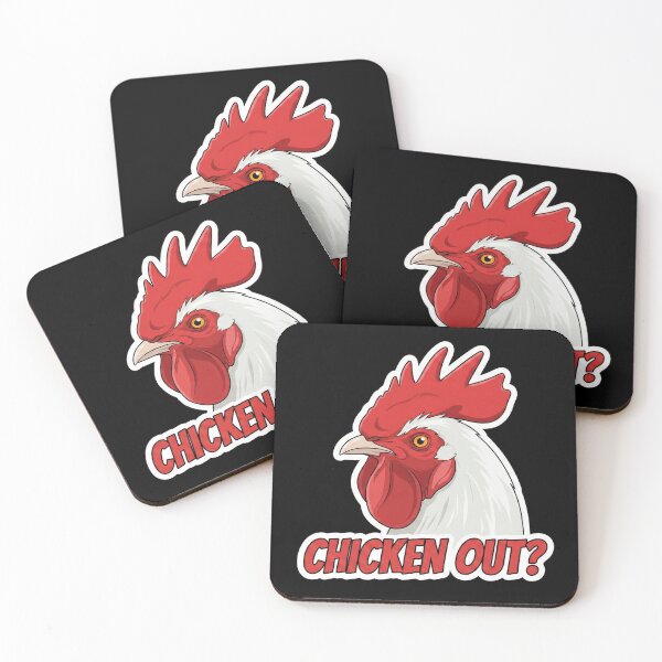 Item preview, Chicken Out? Funny Rooster Pun Graphic designed and sold by FluffinCool.