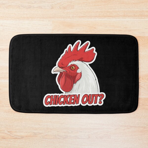 Item preview, Chicken Out? Funny Rooster Pun Graphic designed and sold by FluffinCool.