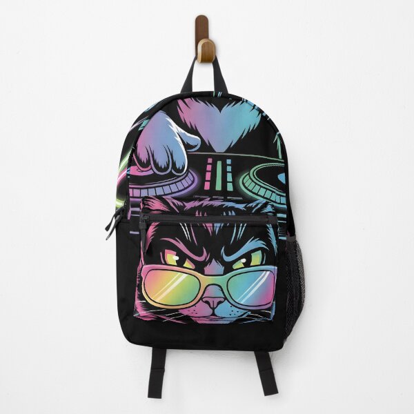 Item preview, Neon DJ Cat – RGB Party Glow Art designed and sold by SoulenCify.