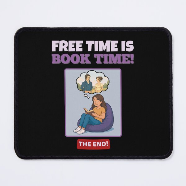 Item preview, Free Time Is Book Time! | Pastel Purple Reading Design with Victorian Romance Thought Bubble designed and sold by Manic Merch Designs.