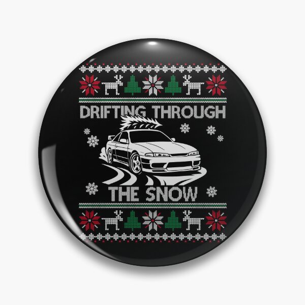 Item preview, Drifting Through the Snow – Retro 90s  JDM Drift Coupe Christmas  designed and sold by 365CarMods Official.