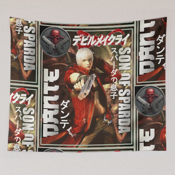 Item preview, Devil May Cry Dante Classic Retro Gaming Art  designed and sold by Back2Collage.