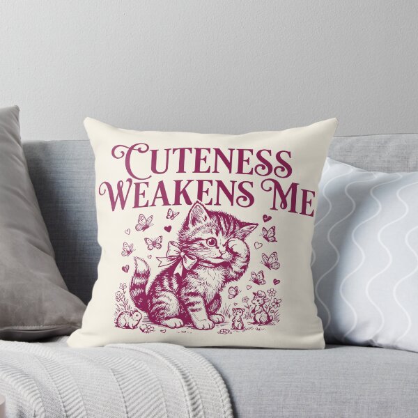 Item preview, Cuteness Weakens Me Cute Kitten Feline Lover designed and sold by Y-Vibes.