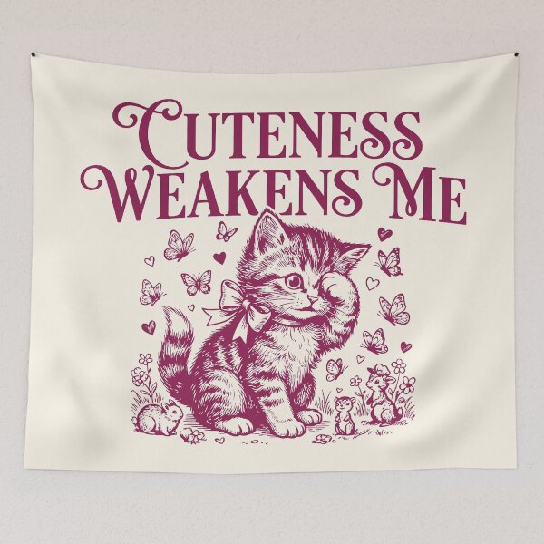 Item preview, Cuteness Weakens Me Cute Kitten Feline Lover  designed and sold by Y-Vibes.