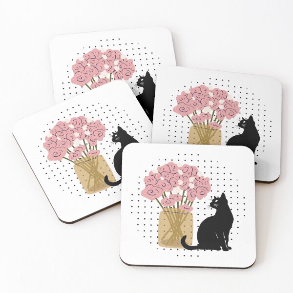 Item preview, a cute black cat designed and sold by Hillys Digital collage.