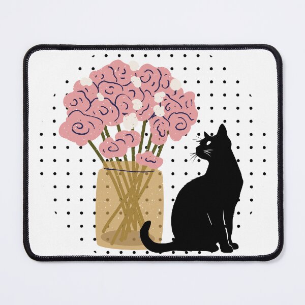 Item preview, a cute black cat designed and sold by Hillys Digital collage.