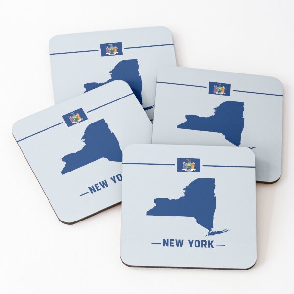 Item preview, New York State Outline Map & Flag | Empire State Pride designed and sold by mashmosh.