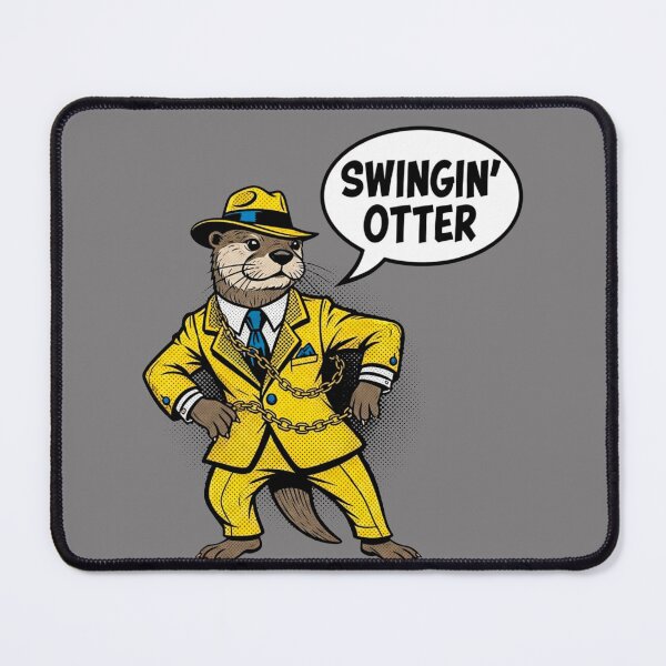 Item preview, Comic Book Style Swingin' Otter Funny Animal designed and sold by SholoStudio.