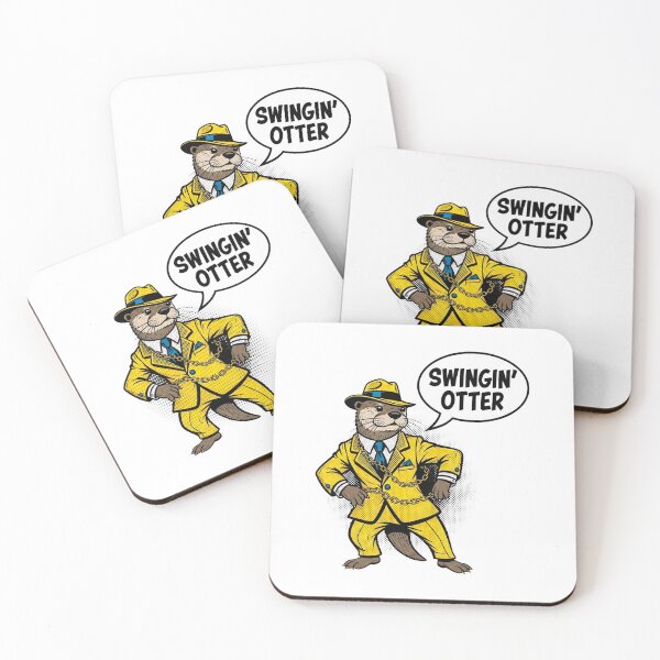 Item preview, Comic Book Style Swingin' Otter Funny Animal designed and sold by SholoStudio.