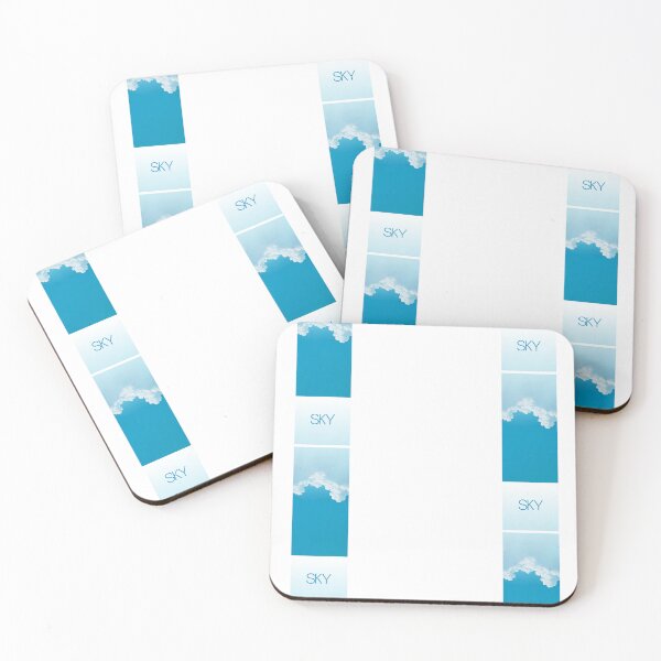 Item preview, Blue sky with fluffy white clouds illustration designed and sold by ARTbyIOJAN.