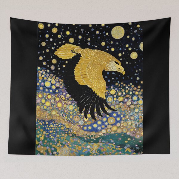 Item preview, Golden Eagle in Night Sky designed and sold by lautir.