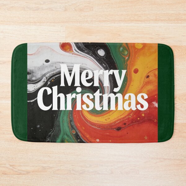 Item preview, Merry Christmas Fluid Art Print | Abstract Marble Swirl Pattern | Modern Luxury Holiday Greeting designed and sold by Cherrydora.
