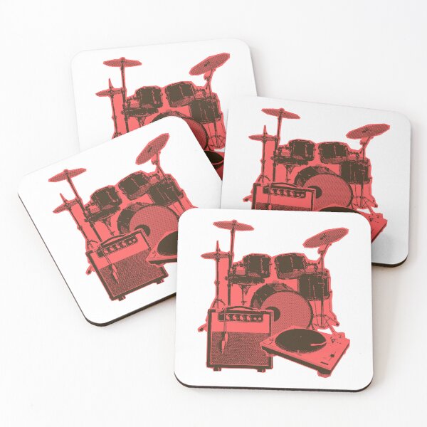 Item preview, Retro Drum & Vinyl Setup – Bold Music Gear Art designed and sold by IREMORHAN.