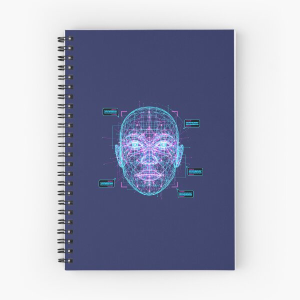 Item preview, Cyberpunk Facial Recognition - Digital Biometric Scan designed and sold by Dakson Design - Fantasy Art.