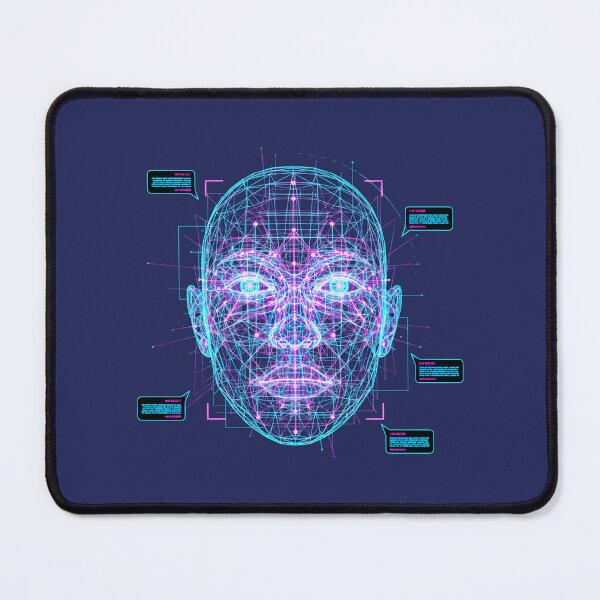 Item preview, Cyberpunk Facial Recognition - Digital Biometric Scan designed and sold by Dakson Design - Fantasy Art.