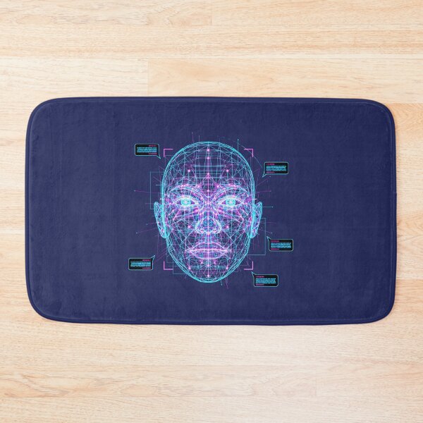 Item preview, Cyberpunk Facial Recognition - Digital Biometric Scan designed and sold by Dakson Design - Fantasy Art.
