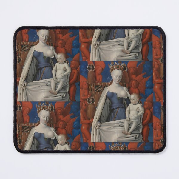Item preview, Melun Diptych Virgin and Child Surrounded by Angels Jean Fouquet  designed and sold by TeeARTHY.