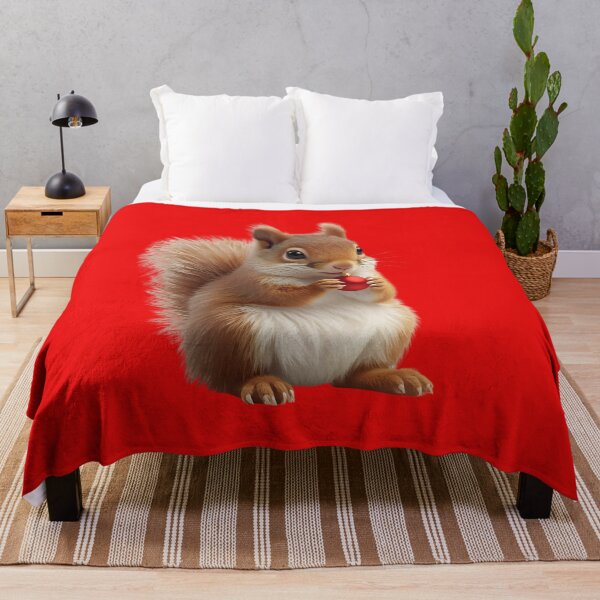 Item preview, Realistic Winter Squirrel – Cute Christmas Baby Squirrel Illustration designed and sold by EchopawCo.