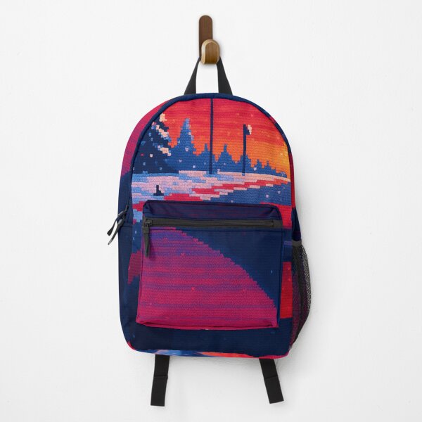 Item preview, Christmas F1 Cockpit Pixel Art – Retro Racing Sunset Winter Wonderland designed and sold by MuseAI.