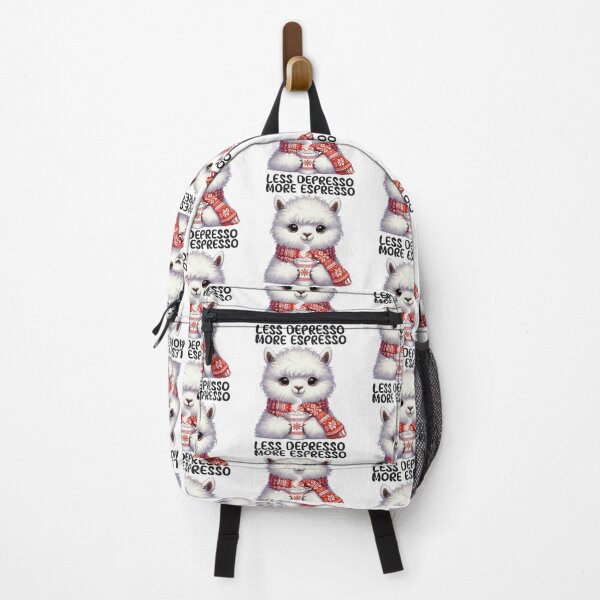 Item preview, Cute Alpaca Coffee – More Espresso Less Depresso Funny Caffeinated Design designed and sold by Lulunza.