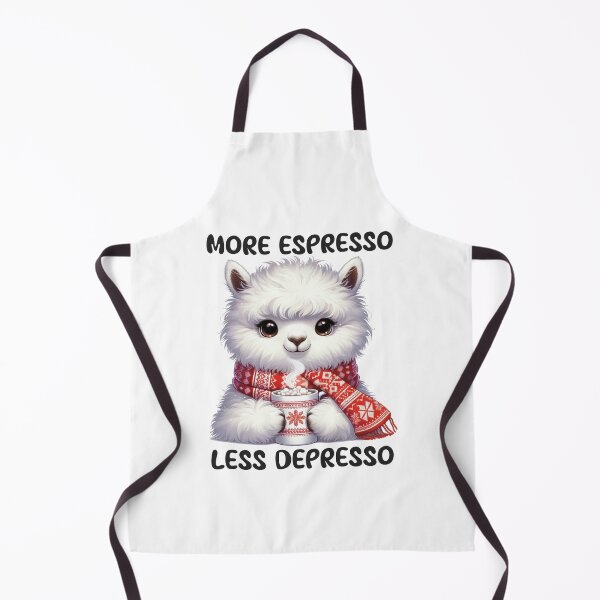 Item preview, Cute Alpaca Coffee – More Espresso Less Depresso Funny Caffeinated Design designed and sold by Lulunza.