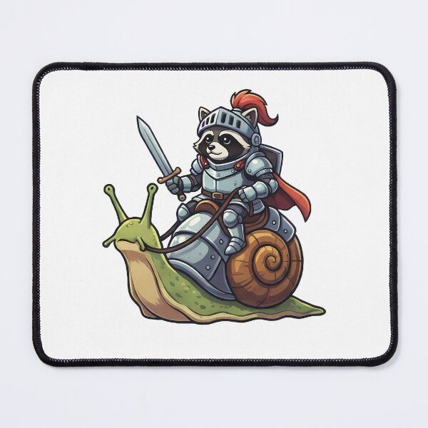 Item preview, Raccoon Knight Riding Snail designed and sold by k3rstman1.