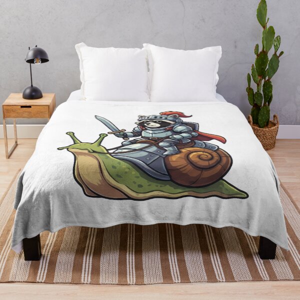 Item preview, Raccoon Knight Riding Snail designed and sold by k3rstman1.