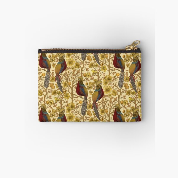Item preview, Vintage Golden Pheasant Bird and Floral Pattern designed and sold by ReaDillo.