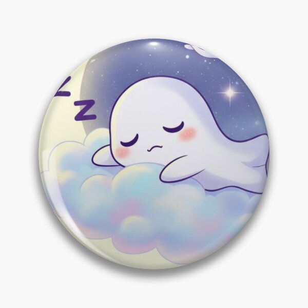 Item preview, Kawaii Ghost Dreamland – Cute Pastel Moon & Cloud Aesthetic Design designed and sold by Hallin.