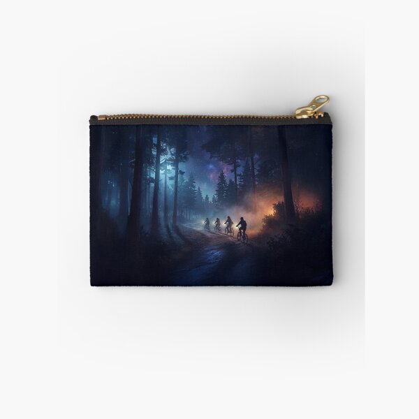 Item preview, Nightfall Trail – Dark Forest Adventure with Neon Glow designed and sold by MysticCanvasAi.