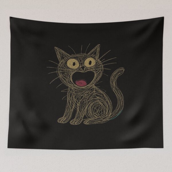 Item preview, Golden Doodle Cat Shocked and Screaming designed and sold by Craftiano.