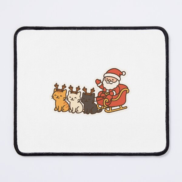 Item preview, Santa’s Sleigh Pulled by Reindeer Cats- Christmas designed and sold by jensenlovescats.