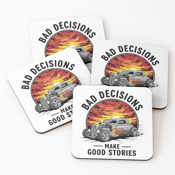 Item preview, Bad Decisions Good Stories Classic Hot Rod Sunset Racing designed and sold by Off-Road-Zone.