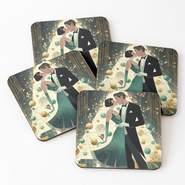 Item preview, The Christmas Kiss of 1927 designed and sold by GildedPagesCo.