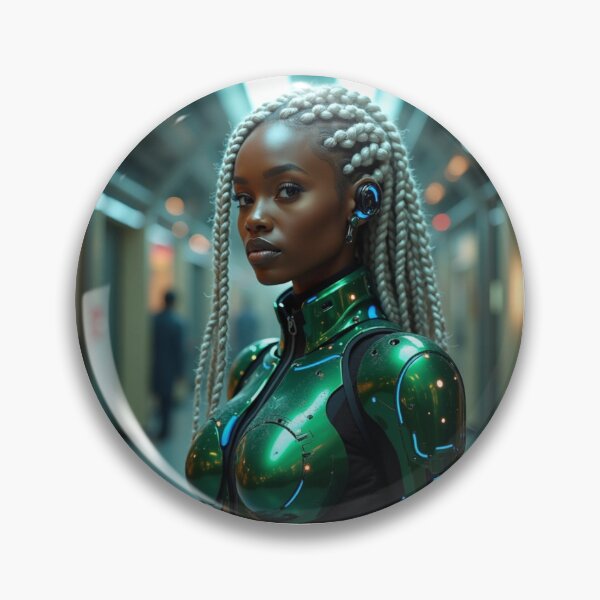 Item preview, Cyber Afrofuturistic Warrior designed and sold by Pulse Of Africa.