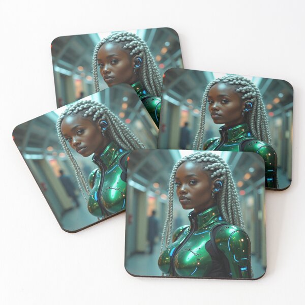 Item preview, Cyber Afrofuturistic Warrior designed and sold by Pulse Of Africa.