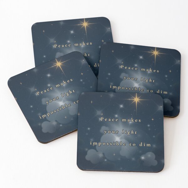 Item preview, Peace Makes Your Light Impossible to Dim – Calm Elegant Quote Design designed and sold by BlessedStudio31.