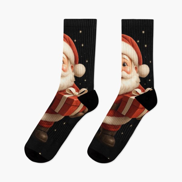 Item preview, Cute 3D Santa Claus Holding Gift – Christmas Holiday Art designed and sold by FUIRY .