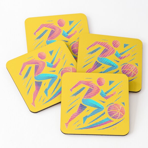 Item preview, Geometric illustration of a retro video game sports game  designed and sold by Moonshroomarts.
