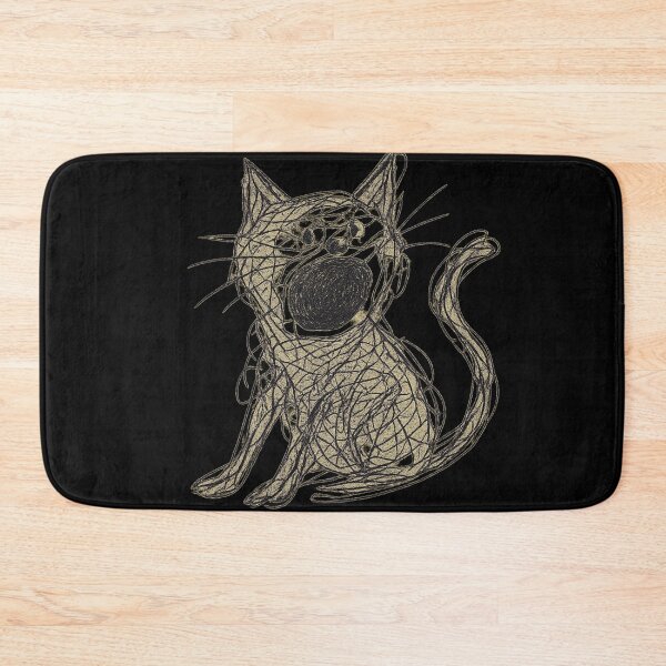 Item preview, Chaotic Scribble Cat Big Scream designed and sold by Craftiano.