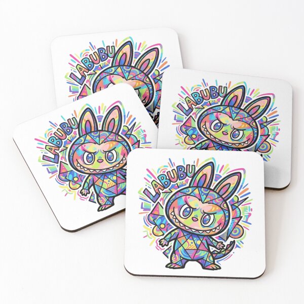 Item preview,  labubu art, cute adorable labubu doll with vibrant colors designed and sold by nicnacc.