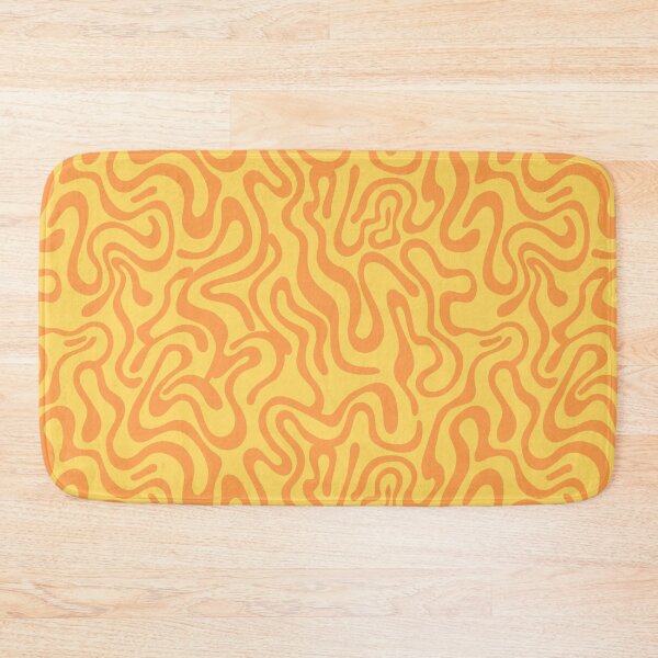Item preview, Groovy wavy lines yellow and orange  designed and sold by FatBirdie.