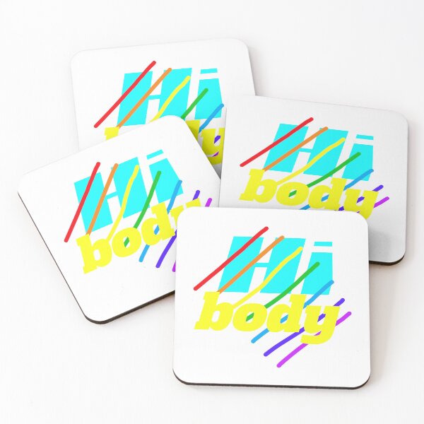 Item preview, Hi Body Rainbow Pride LGBTQ+ Body Positivity Sticker & Shirt Design designed and sold by Faali950.