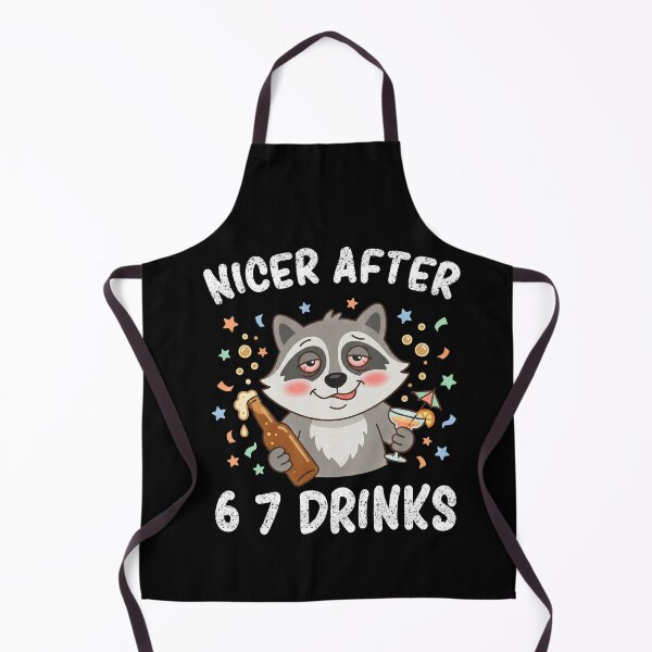 Item preview, Nicer After 6 7 Drinks Drunk Racoon Funny Six Seven Alpha Meme designed and sold by FreshVibe Prints.