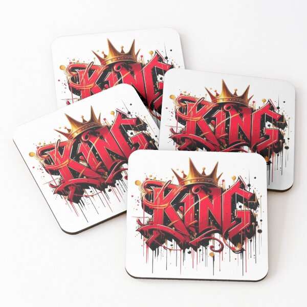 Item preview, King Graffiti Crown – Street Style Typography Art | Urban King Graphic designed and sold by SkullVibe Collective.