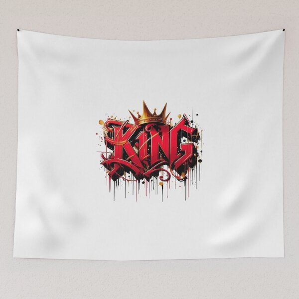 Item preview, King Graffiti Crown – Street Style Typography Art | Urban King Graphic designed and sold by SkullVibe Collective.